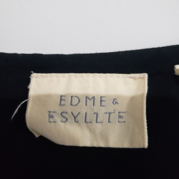 Anthropologie Edme & Esyllte Draped Front V Neck Multicolor Dress Size Small - Picture 8 of 14